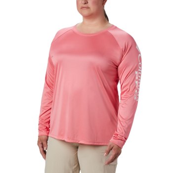 Columbia Sweater Dames, PFG Tidal II Long Sleeve Plus Size Wit, 98EWRCJBZ